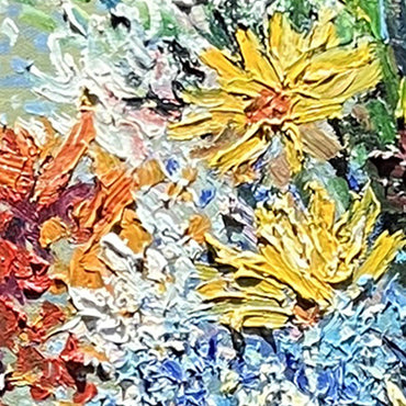 Flower oil painting