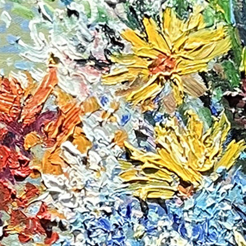 Flower oil painting