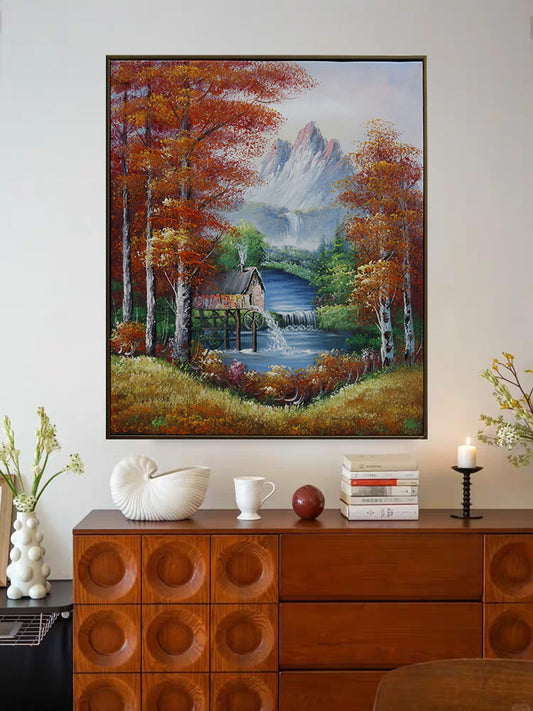 Autumn rural scenery artwork