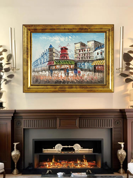 Bustling Architecture City Artwork