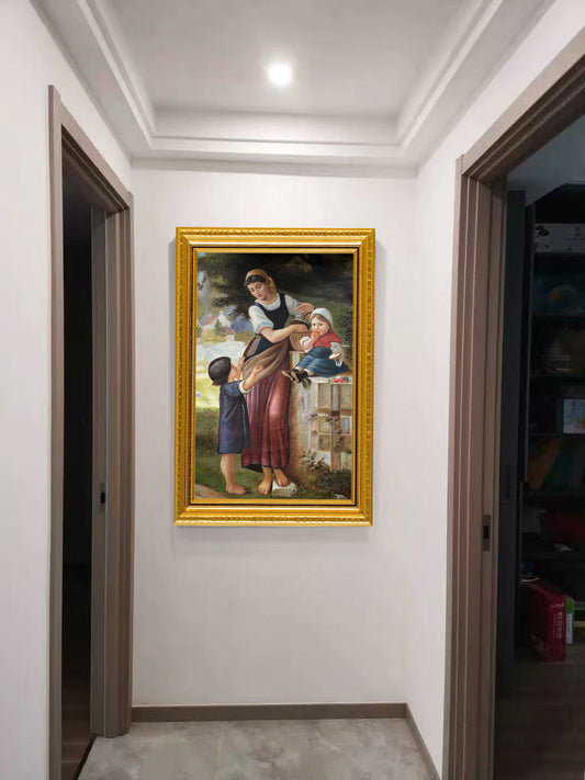 Warm mom baby  artwork